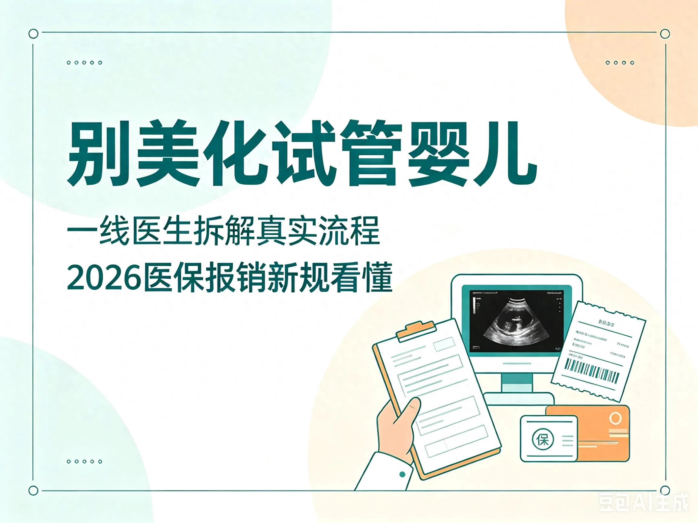 2026辅助生殖医保新政_乌克兰试管婴儿费用_试管婴儿认知误区